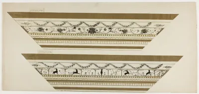 Stag and Flower Pattern Frame (side frame section)