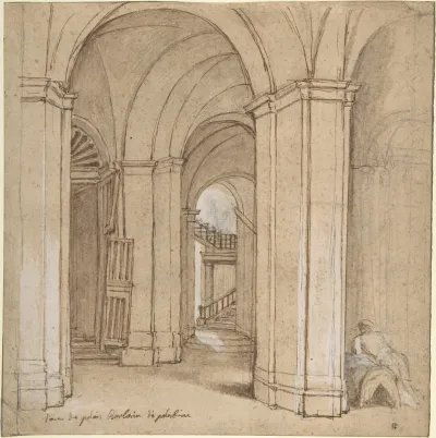 Staircase in the Palazzo Barberini, Palestrina