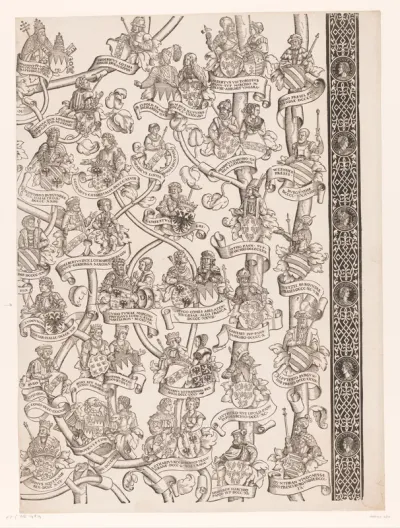 Stamboom van Frederik en Ottheinrich van Palts-Neuburg (plaat 12)
