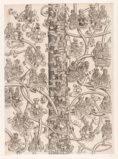 Stamboom van Frederik en Ottheinrich van Palts-Neuburg (plaat 14)