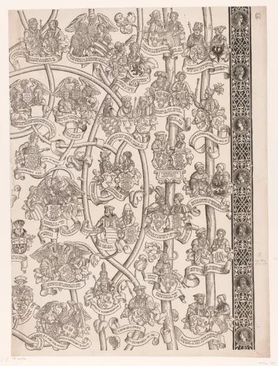 Stamboom van Frederik en Ottheinrich van Palts-Neuburg (plaat 15)