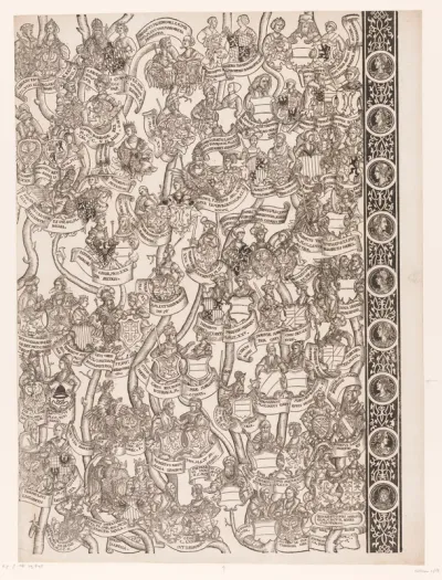 Stamboom van Frederik en Ottheinrich van Palts-Neuburg (plaat 18)