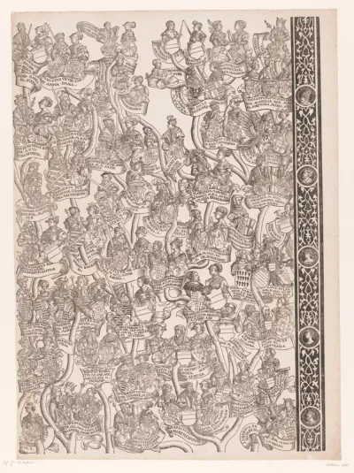 Stamboom van Frederik en Ottheinrich van Palts-Neuburg (plaat 21)