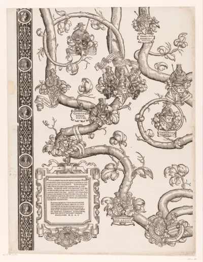 Stamboom van Frederik en Ottheinrich van Palts-Neuburg (plaat 4)