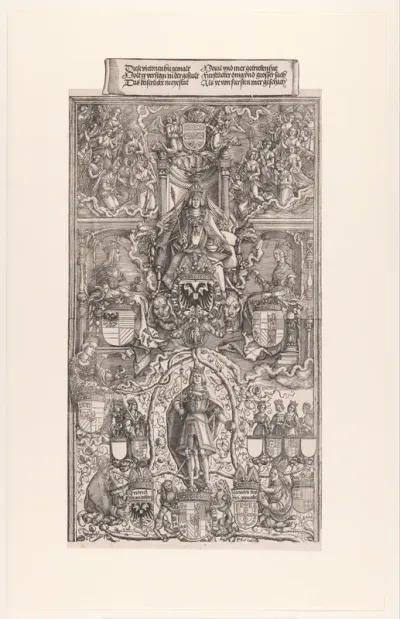 Stamboom van keizer Maximiliaan I (bovenste deel)