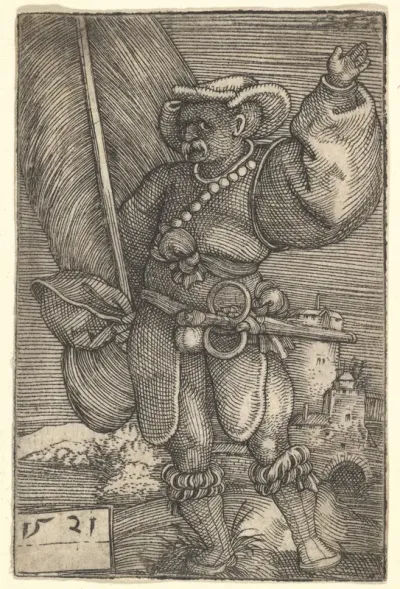 Standard Bearer with Raised Left Hand