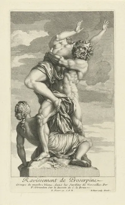 Standbeeld met de roof van Proserpina