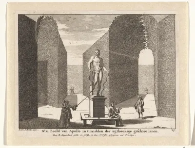 Standbeeld van Apollo op landgoed Clingendael