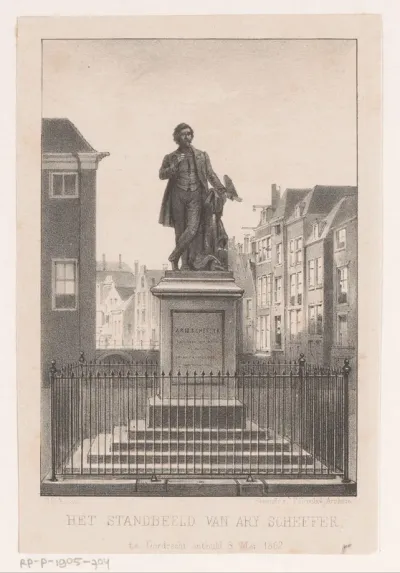 Standbeeld van Ary Scheffer in Dordrecht