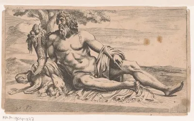 Standbeeld van de Tiber
