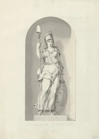 Standbeeld van de Vrije gewapende Bataafsche Republiek, 1799