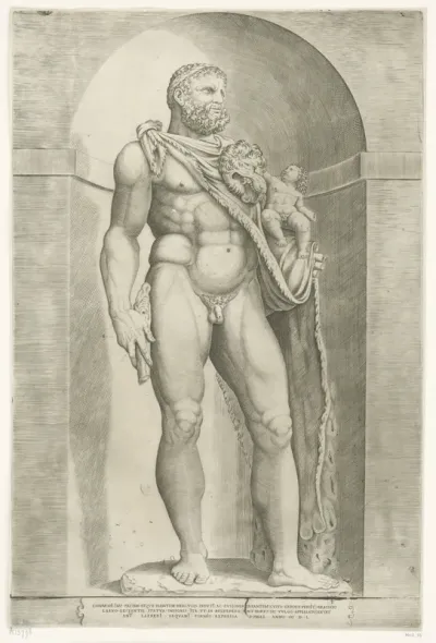 Standbeeld van Hercules en Telephos