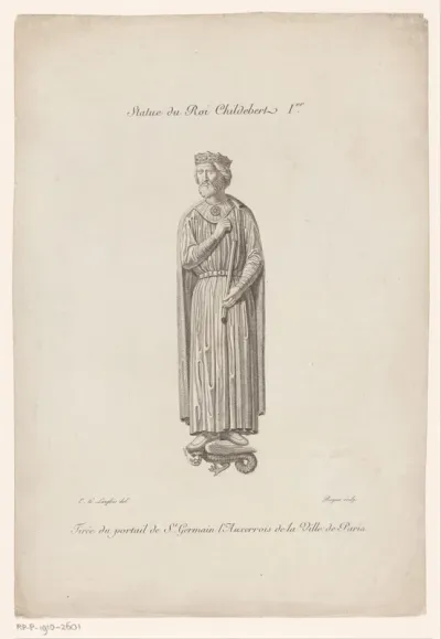 Standbeeld van koning Childebert I