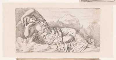 Standbeeld van liggende Cleopatra