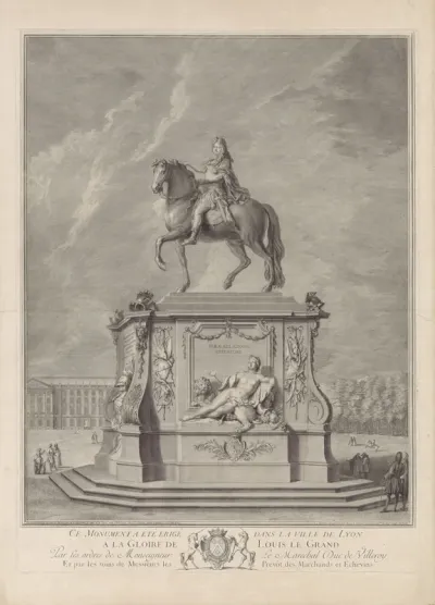 Standbeeld van Lodewijk XIV, koning van Frankrijk, te Lyon