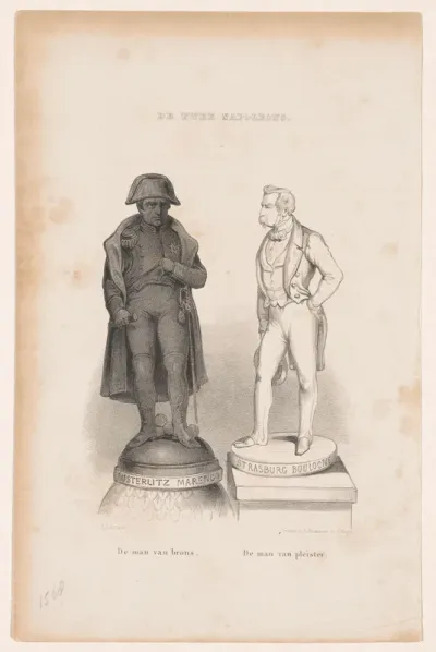 Standbeelden van Napoleon Bonaparte en Louis-Napoléon Bonaparte