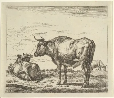Standing Bull, plate 3 from "Different Animals"
