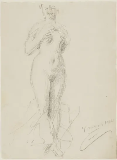 Standing Female Nude
