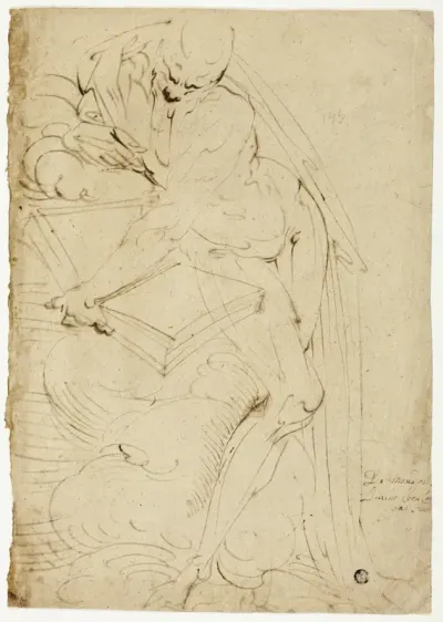 Standing Male Nude (Saint Jerome?) with Book