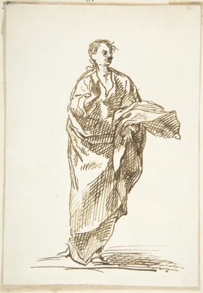 Standing Male Saint (an Apostle?)