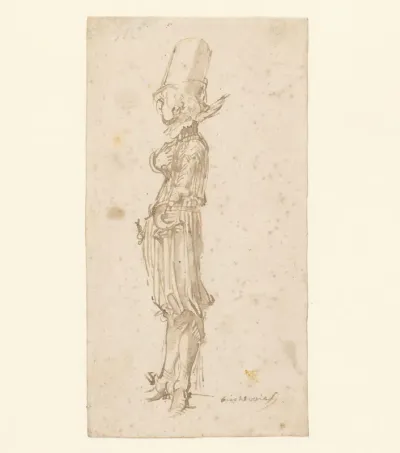 Standing Man with a tall Hat