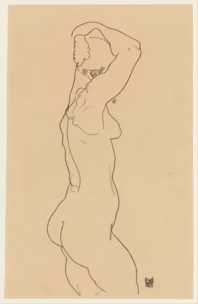 Standing Nude, Facing Right
