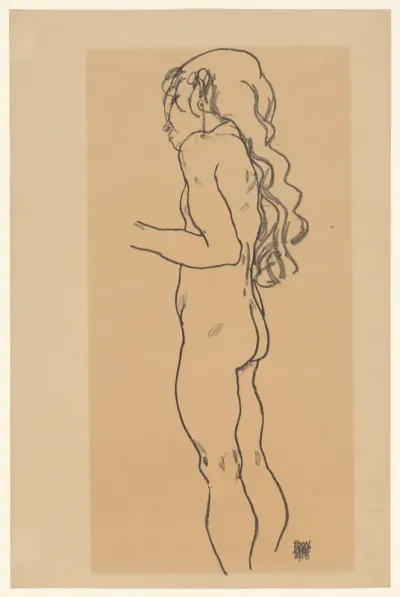 Standing Nude Girl, Facing Left