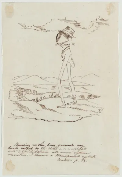 Standing on the Base Ground... I Become a Transparent Eyeball (Illustration for Ralph Waldo Emerson's "Nature")