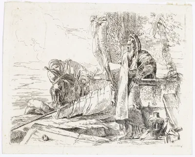 Standing Philosopher with a Large Book, from Vari Capricci
