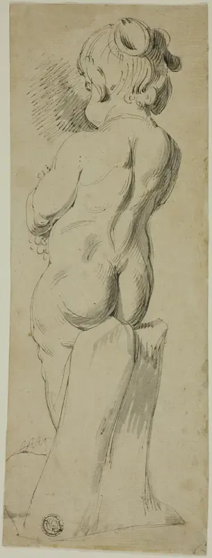 Standing Putto From the Back