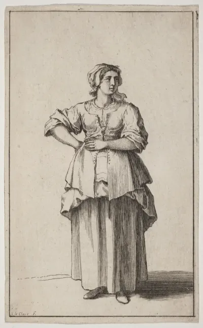 Standing Servant Woman