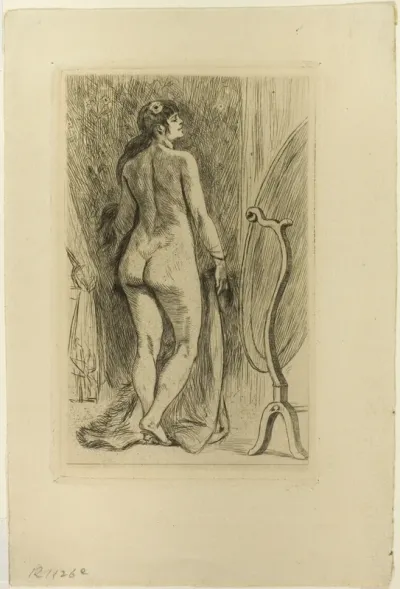 Standing Woman with a Fur