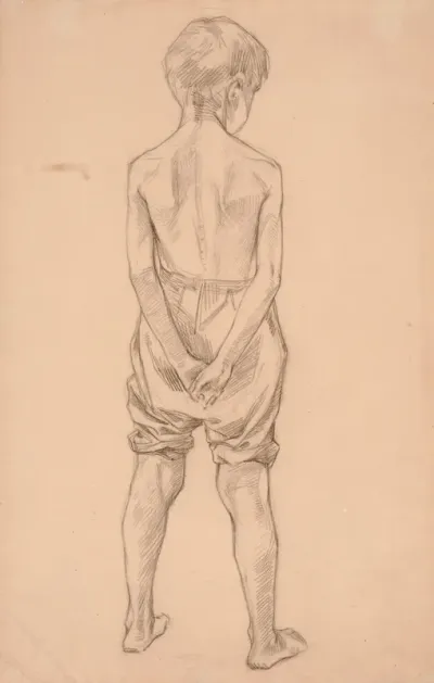 Standing Young Boy, Study for the Boys Playing on the Shore