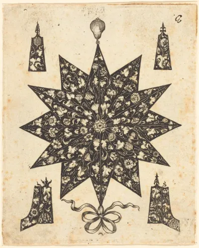 Star Embellished with Flowers