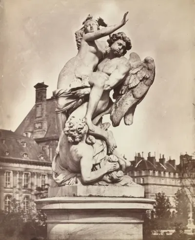 Statue des Tuileries: G. Marsy et A. Flamen: Borée enlevant Orythie