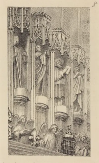 Statues in the Architecture of Henry the Seventh's Chapel, Westminster Abbey