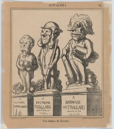 Statues of the Future, from 'News of the day,' published in Le Charivari, April 29, 1868