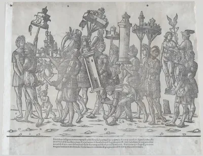 Statues of Venus and Mercury, from "The Triumph of Caesar"