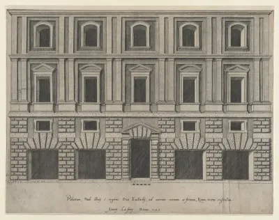 Stazzi Palace, from "Speculum Romanae Magnificentiae"