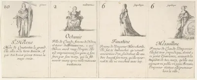 Ste. Helene, Octauie, Faustine, and Messalline, from "The Game of Queens" (Le Jeu des Reines Renommées)