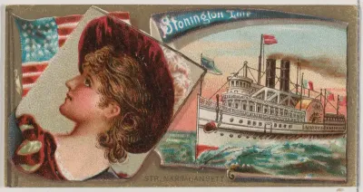 Steamship Narragansett, Stonington Line, from the Ocean and River Steamers series (N83) for Duke brand cigarettes