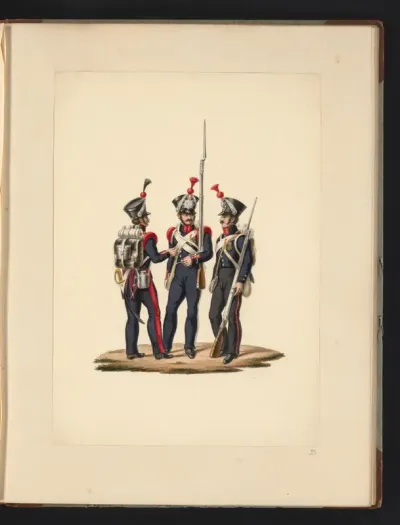 Stedelijke en landelijke schutters en artillerist van de mobiele schutterij, 1830-1831