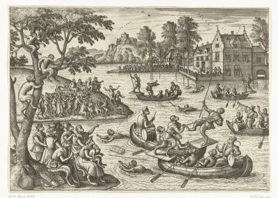 Steekspel op het water