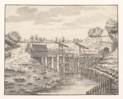 Steenbergse poort te Bergen op Zoom, gezien vanuit het zuid-westen