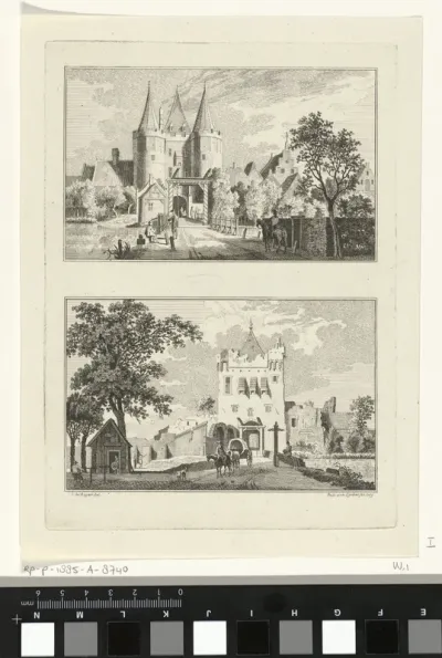 Steenpoort en Vospoort te Goch, 1737-1741