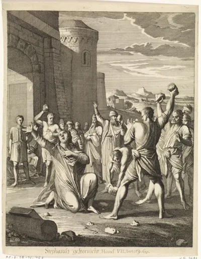 Steniging van Stefanus buiten de poorten van Jeruzalem