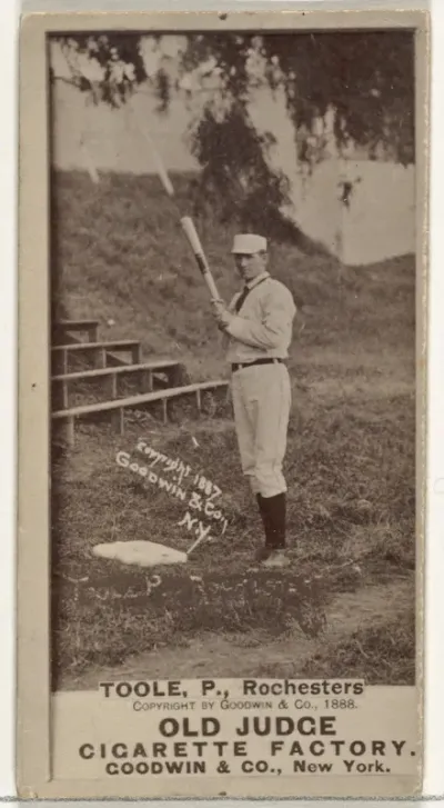 Stephen John "Steve" Toole, Pitcher, Rochester, from the Old Judge series (N172) for Old Judge Cigarettes