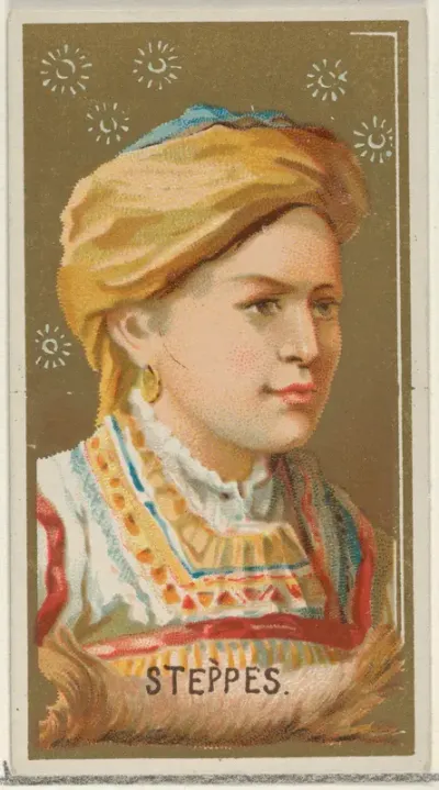 Steppes, from the Types of All Nations series (N24) for Allen & Ginter Cigarettes