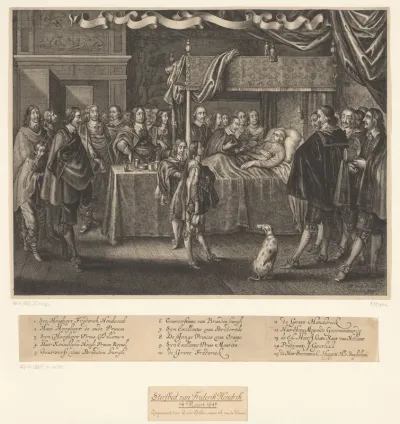 Sterfbed van Frederik Hendrik, prins van Oranje-Nassau op 14 maart 1647
