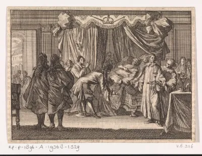 Sterfbed van koning Karel II van Engeland, 1685